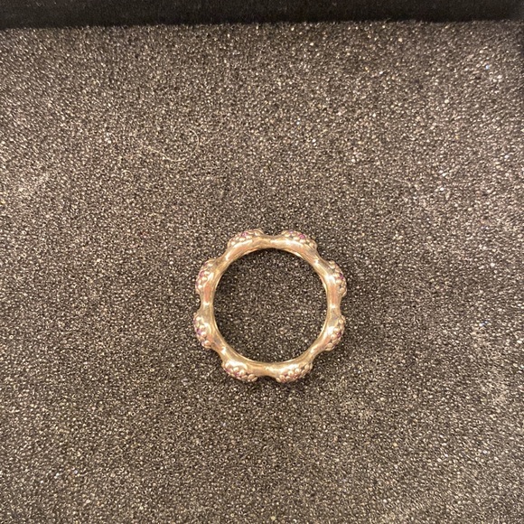 Pandora 8 Pod Pave Purple Jewel Ring in Stirling Silver - Picture 3 of 4